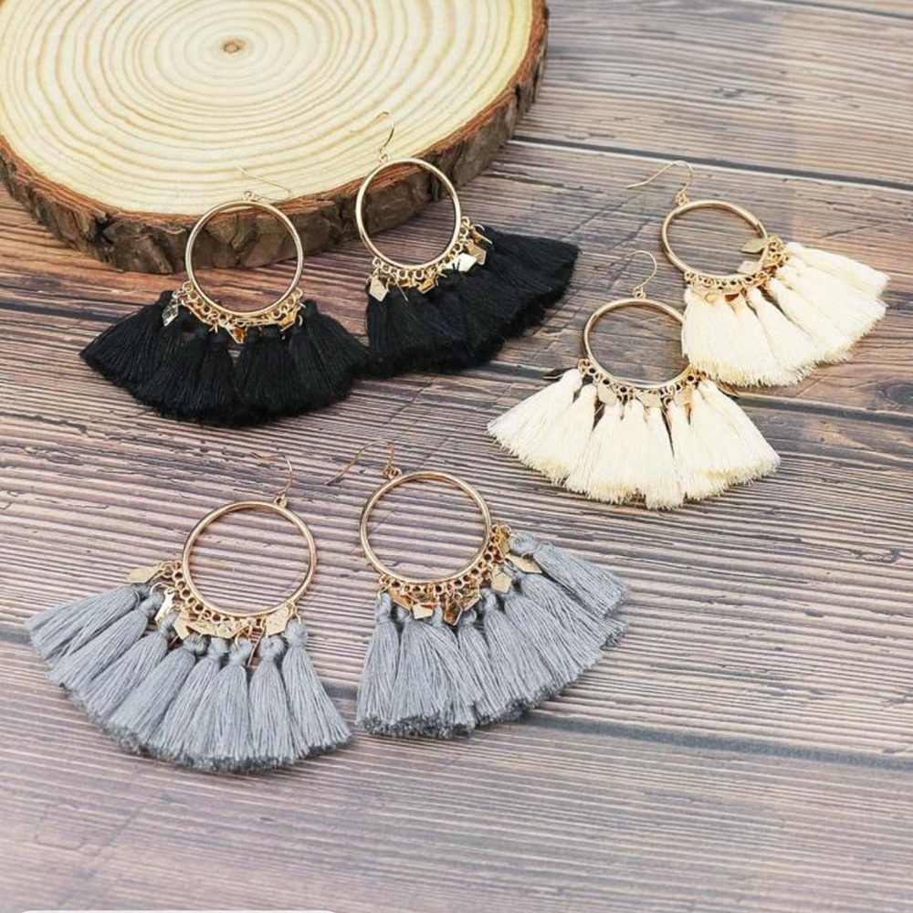 2/$10 NEW! Tassel Decor Earrings Bohemian Cute Beach Boho